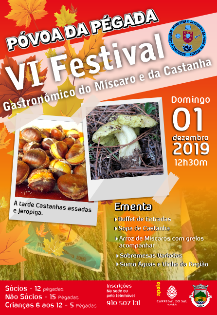 VI Festival Gastronómico do Míscaro e da Castanha - Póvoa da Pégada